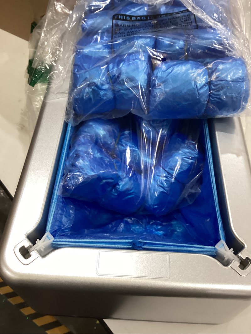 Condition photo showing Good Condition for Shoe Covers Dispenser with 200pcs Shoe Cover Disposable Non Slip, User-Friendly and Reliable Shoe Cover Machine, Fits Size Up to 11 US Men, Widely Applicable in Indoor(Silver)