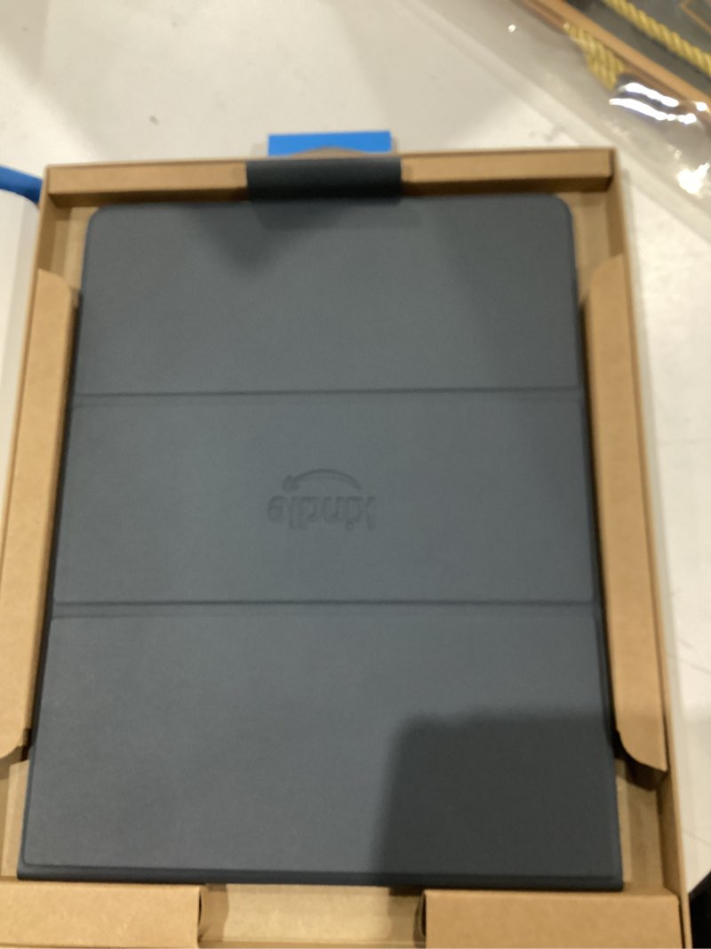 Condition photo showing Good Condition for New Amazon Kindle Scribe Folio Cover with Magnetic Attach, Designed with Sustainability in Mind, Functional & Protective Case - Plant-Based Leather Graphite