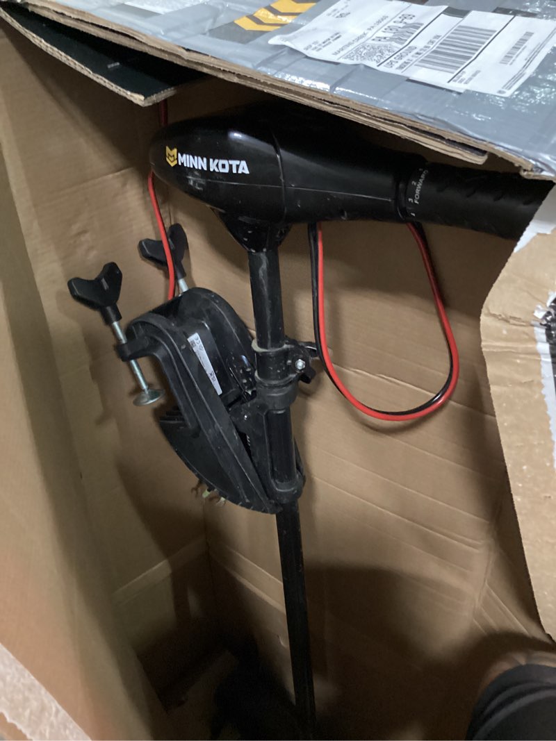 Condition photo showing Good Condition for minn kota endura c2 transom-mount electric trolling motor – 40 lb. thrust, 36 in. shaft, freshwater 40 lb thrust 36 in shaft