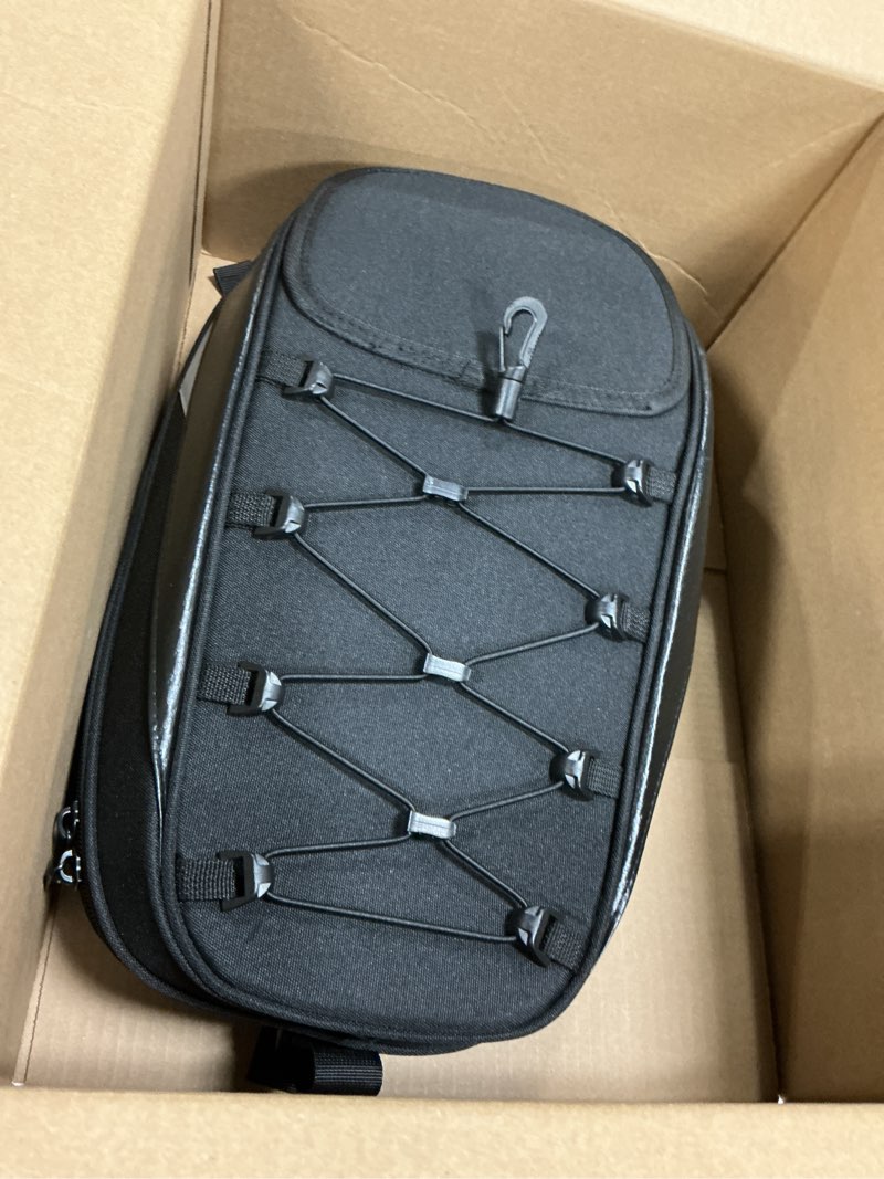 Condition photo showing As Is for wcl motorcycle helmet bag waterproof backpack expandable soft shell bag