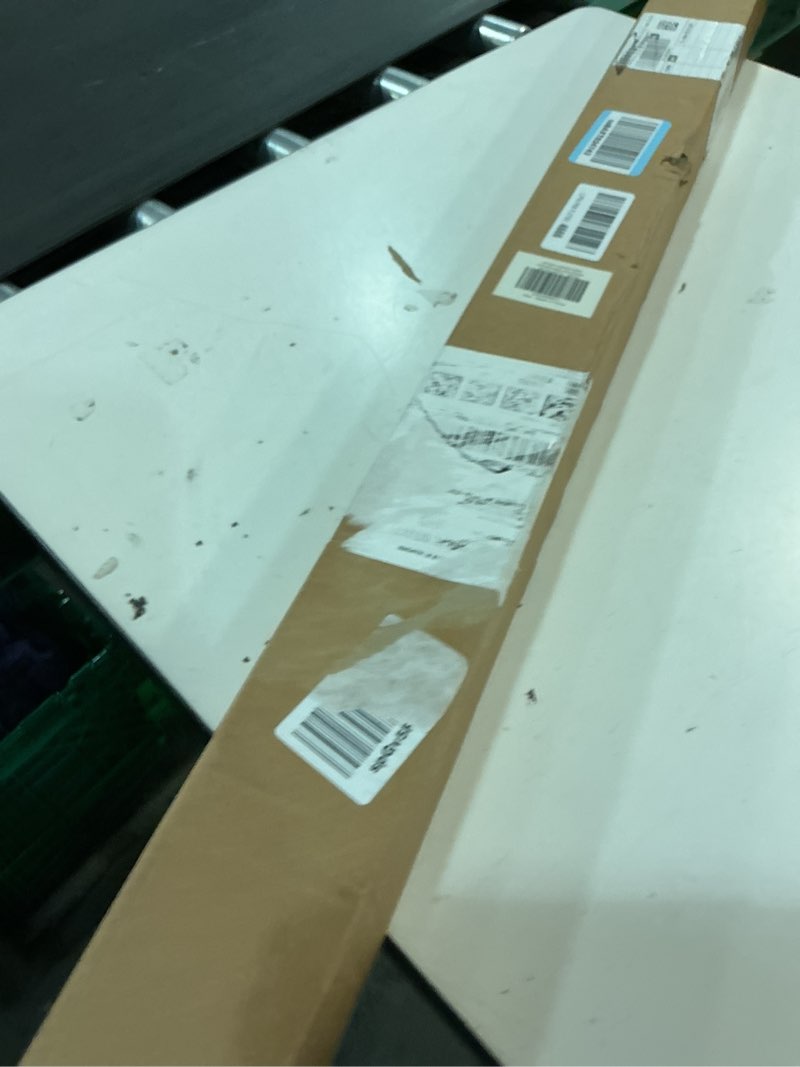 Condition photo showing New/Like New for lazblinds no-drill cordless zebra blinds - dual layer light filtering & room darkening, free-stop lift, easy install, day & night privacy with valance for window 46" w x 48" h, white 46"w x 48"h white