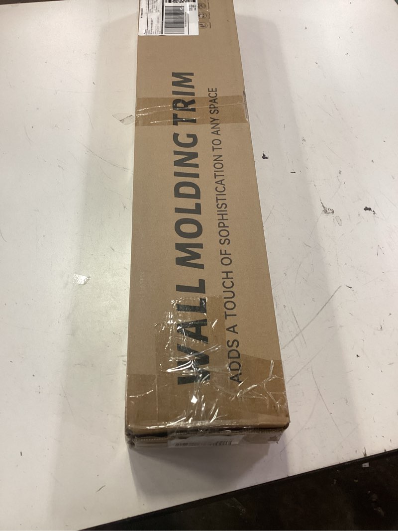 Condition photo showing New/Like New for peel and stick door moulding kit, self-adhesive pre-assembled door panel trim for wall mirror window frame decor (top 22"x48" bottom 22"x15") top 22"x48" bottom 22"x 15"