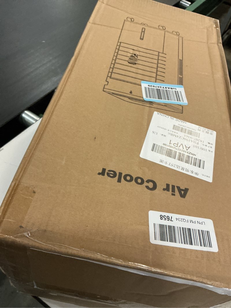 Condition photo showing Good Condition for portable air conditioners, 3-in-1 evaporative air cooler,cooling fans that blow cold air with 60° oscillation,9h timer,3 modes & 12 speeds, 8 ice packs, windowless portable ac for room,bedroom,office