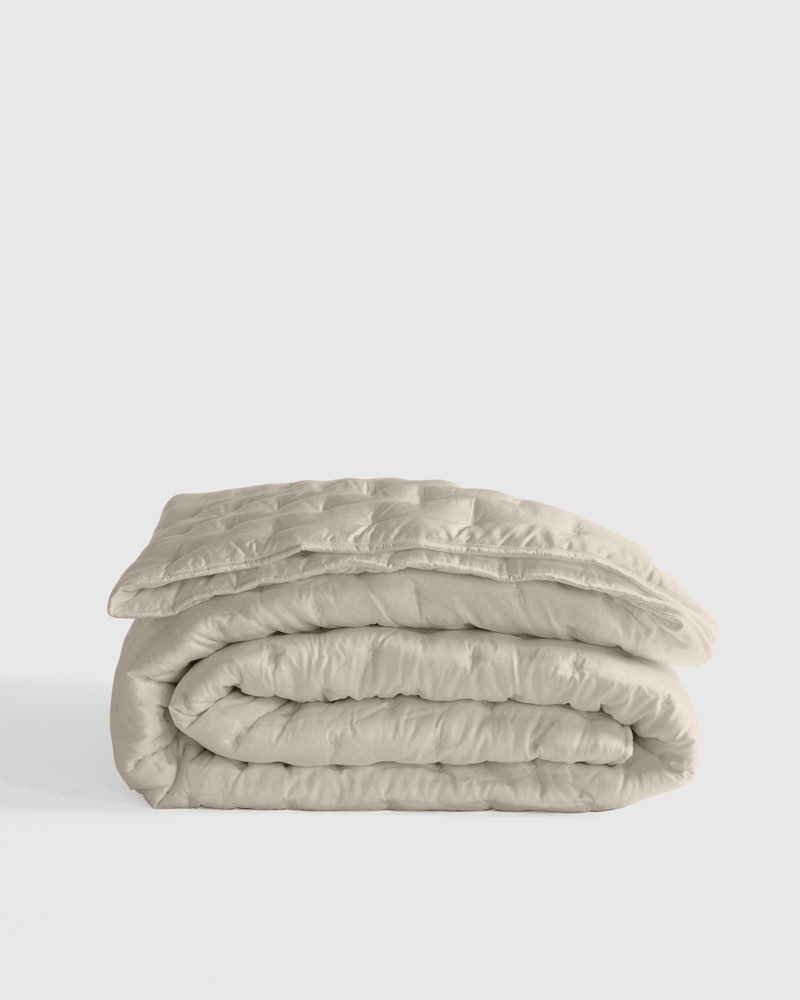 quince bamboo dream quilt without sham set king/cal king sand