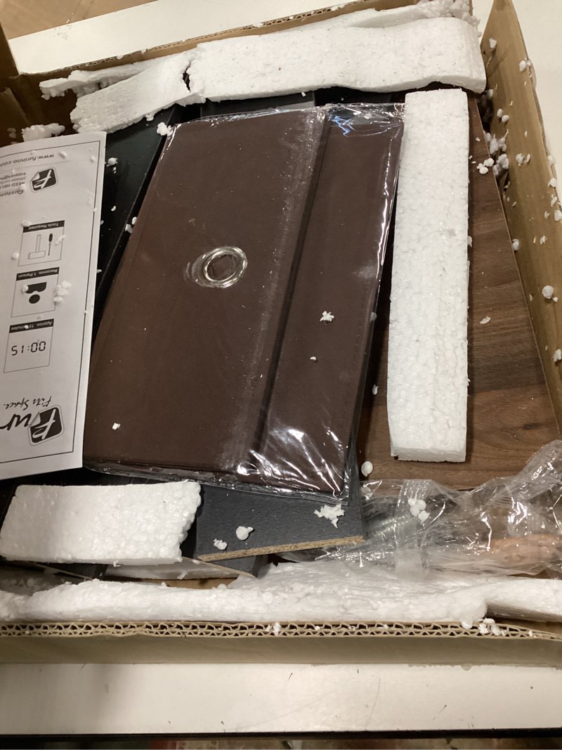 Condition photo showing Good Condition for Furinno ANDREY Side Table, End Table, Night Stand with Open Shelves and Storage Bin, Bedside Table, 