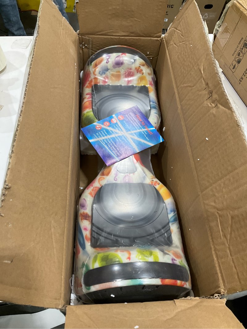 Condition photo showing Good Condition for Electric Hoverboard for Kids, Hover board with Wireless Bluetooth Speaker and LED Flashing Wheel Lights, 6.5" All Terrain Hoverboard Max Speed 9 MPH, Max 165lbs? (Gold)