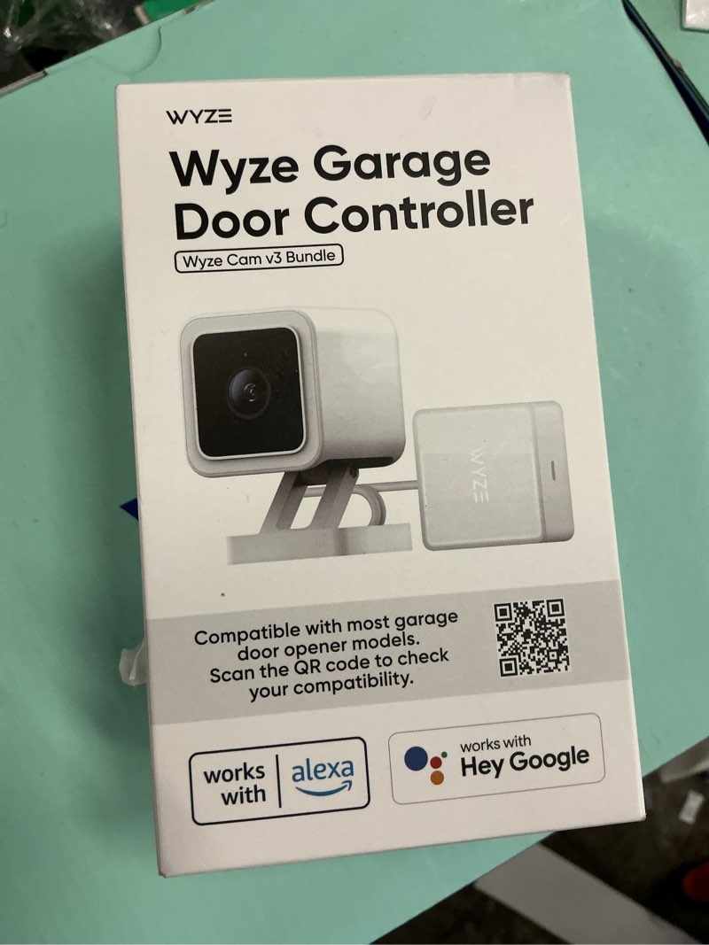 Condition photo showing Good Condition for wyze smart garage door opener w/built-in hd video, remotely control garage door, 1080p hd video w/color night vision, two-way audio