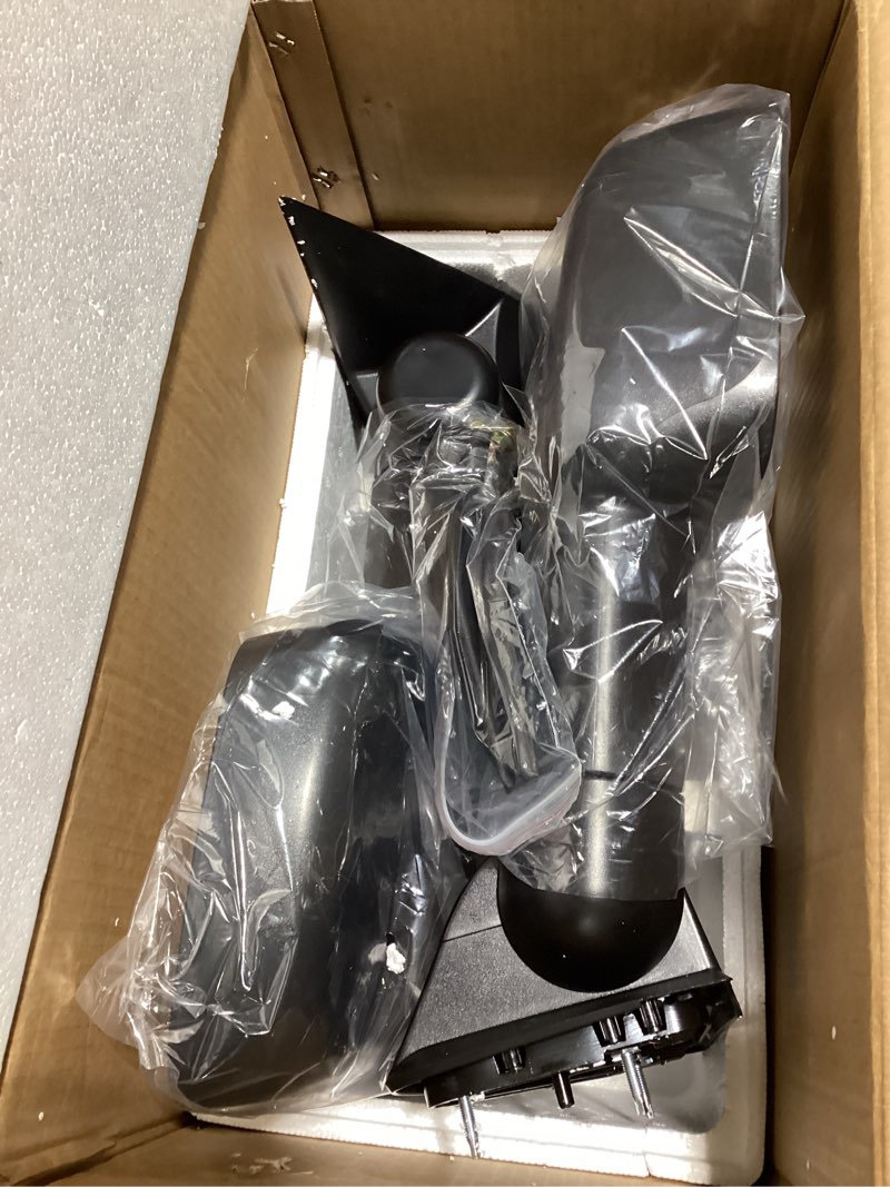 Condition photo showing New/Like New for SCITOO Towing Mirrors Fit Chevy GMC Exterior Accessories Mirrors Fit 1999-2007 Chevy/GMC Silverado/Sierra 1500 2500HD 3500HD with Convex Glass Manual Controlling and Telescoping Features 1999-2007 Chevy/GMC Black - Manual Control