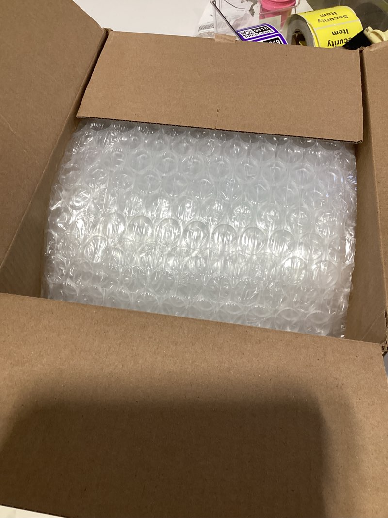 Condition photo showing Good Condition for duck max strength bubble cushioning wrap for moving & shipping, 60 ft large bubble packing wrap, heavy duty protection for mailing & packaging boxes, clear bubble roll supplies perforated every 12 in 12 in. x 60 ft.
