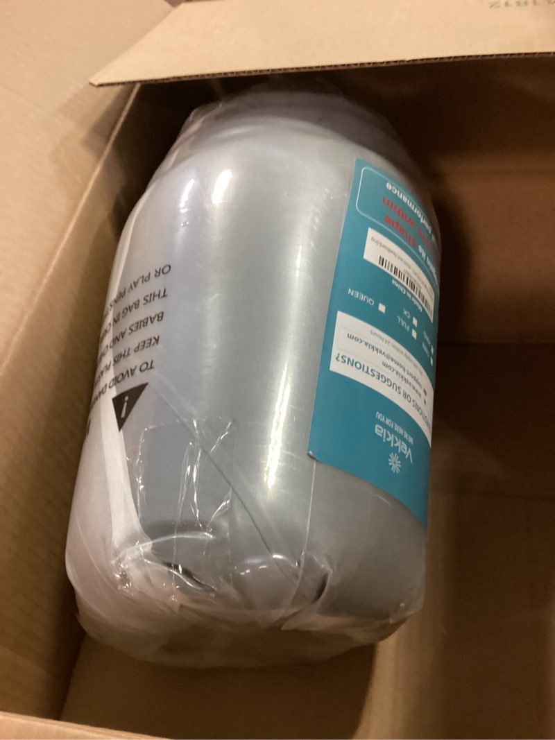 Condition photo showing New/Like New for Vekkia King Bed Wedge Pillow for Headboard Gap Filler(0-5"),High-Density Foam,Prevents Pillows & Items from Falling,Ergonomic Design,Large Storage Pockets, Removable&Washable Cover,Gray,76''x10 x6 Gray King(76''x10"x6"-Large)