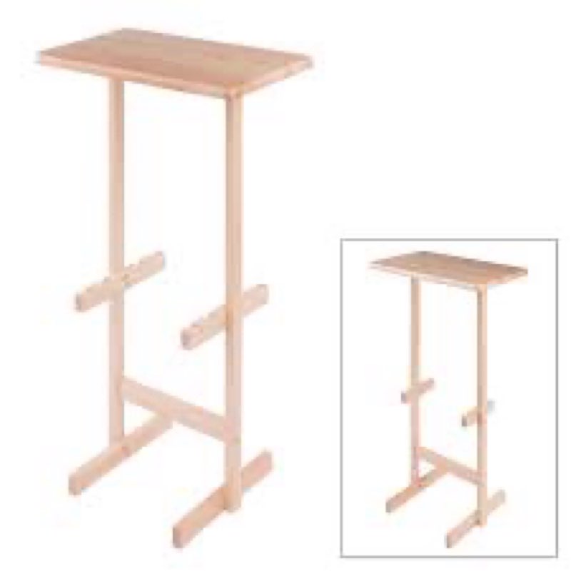 Winsome Riley Snack Table Rack in Natural Finish