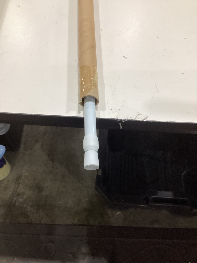 Condition photo showing Good Condition for uxcell tension curtain rod, adjustable 39 to 75 inches, 0.51" dia white spring tension rod no drilling expandable tension rod for doorway, kitchen 39-75 inch
