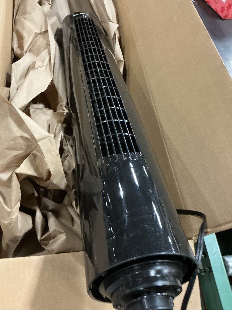 Condition photo showing As Is for Manastin Tower Fan for Bedroom, 33" Oscillating Fan with Remote, 25ft/s, 25dB Quiet, 3 Speeds&Modes, 15H Timer, Cooling Fans that Blow Cold Air BLACK No Voice Contorl