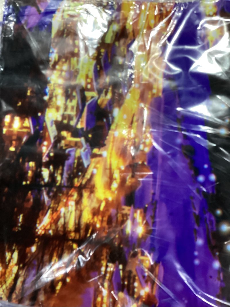 Magical Blue Snow Village Plastic Backdrop Banner - 9ft x 6ft (3-Piece) - Stunning Winter Wonderland