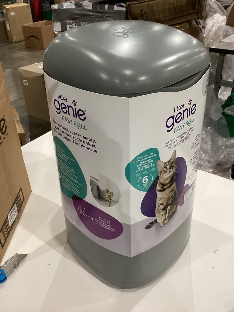 Condition photo showing Good Condition for litter genie easy roll cat litter disposal pail | odour control, refill bags & scoop grey