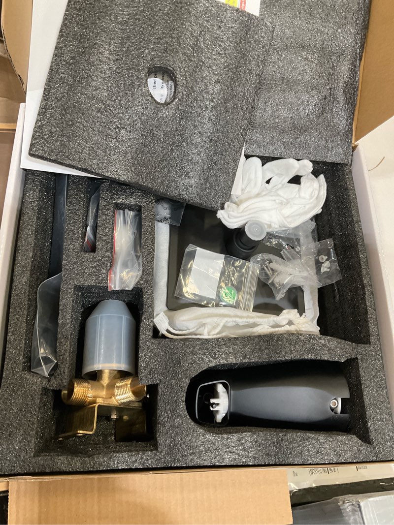 Shower faucet matte black