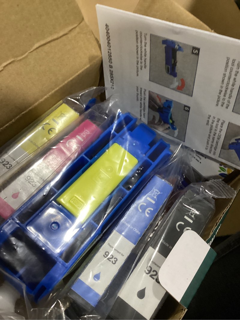 Condition photo showing Good Condition for 923 Ink Cartridges Combo Pack Replacement for HP 923 Ink Cartridges for HP Printers Work for HP OfficeJet Pro 8130e 8135e 8139e 8138e 8122e 8120 8124e 8122 8120e Printer Ink (4 Pack) 923 black color