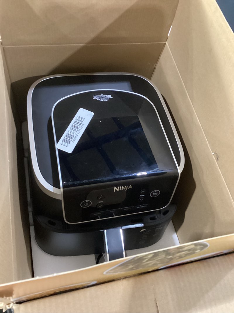 Condition photo showing As Is for Ninja | Air Fryer | 4-in-1 Pro Air Fry, Roast, Reheat, Dehydrate | 5QT Capacity fits up to 4lbs of French Fries | 400F Max Temp | Nonstick Basket & Crisper Plate | 120V | Grey | AF141 5 QT
