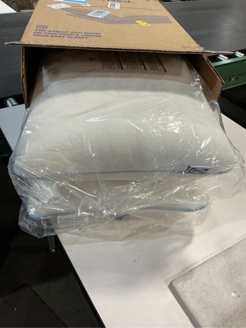 Condition photo showing Good Condition for SEALY Dreamlife Queen Size Memory Foam Cooling Surface Guard Technology, Removable Machine-Washable Cover, 1 Year Warranty, White (2 Pack) Pillow, 2 Count 2 pack Queen