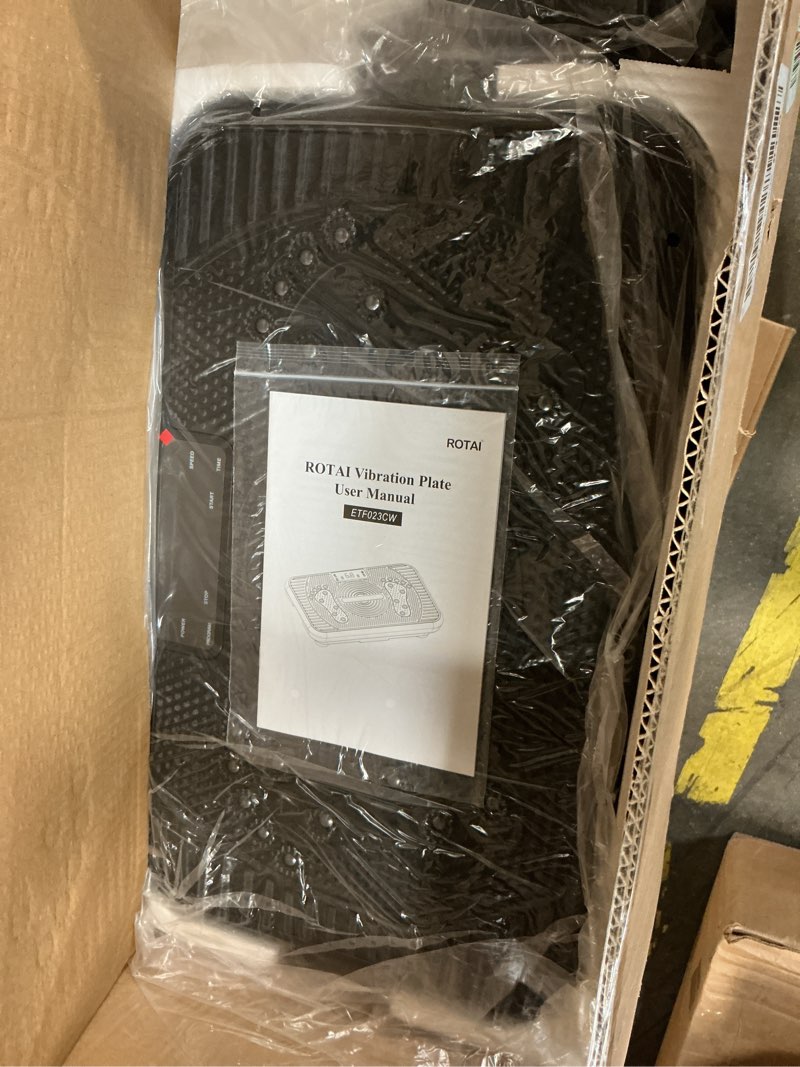 Condition photo showing New/Like New for Shake Plate Vibration Exercise Machine for Lymphatic Drainage Massager & Weight Loss, 400 lbs Capacity Whole Body Vibrating Plate Workout for Women and Men Black