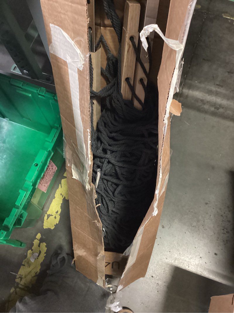 Condition photo showing As Is for amazon basics double hammock with 9-foot space gray