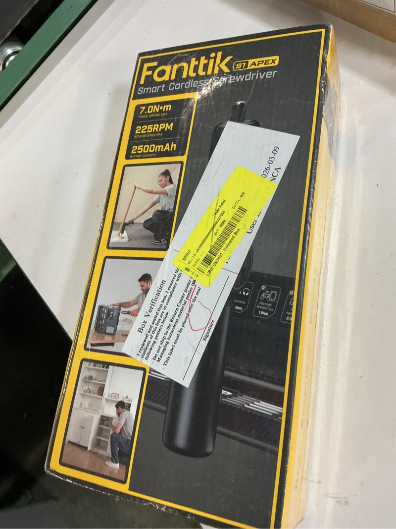 Condition photo showing New/Like New for fanttik slim v10 mate cordless car vacuum, portable mini handheld vacuum, 17000pa suction power, upgraded smart display, 2 suction modes for car, office desk, keyboards