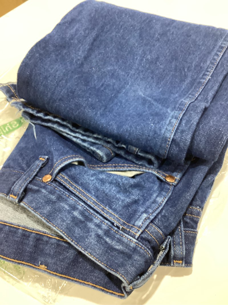 Condition photo showing item condition for Wrangler Men's 47Mwz Premium Performance Cowboy Cut Regular Fit Prewashed Jeans - 47Mwzpw Prewashed 36W x 34L