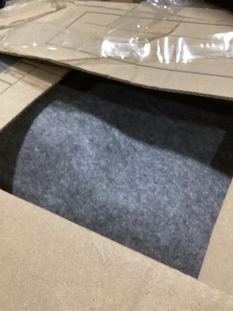 Condition photo showing As Is for veken non slip cushioned rug pad gripper 8 x 10 ft, felt and silicone backing, 1/4 inch thick carpet liner for hardwood floors and finishes, under area rugs anti skid mat, keep rugs safe and in place 8' x 10' (rectangular) 1/4" thick