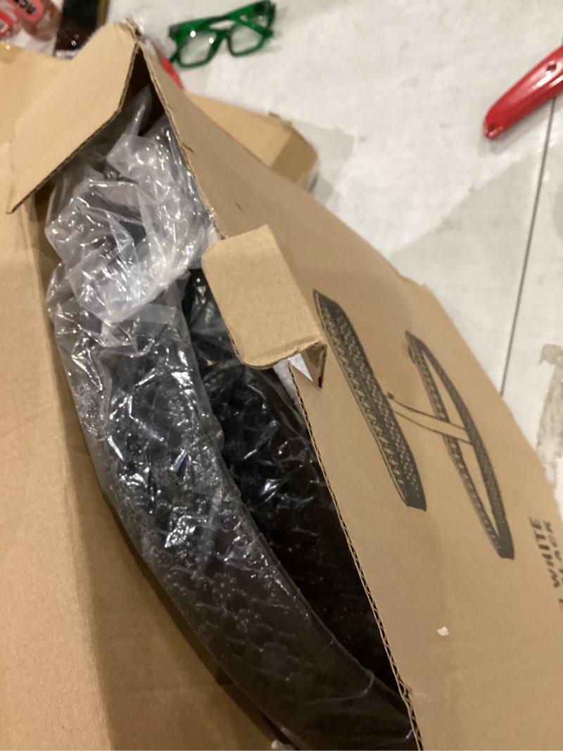 Condition photo showing New/Like New for Lazy Susan Organizer 2 Tier - Turntable Spice Rack 12 inch Adjustable Metal Rotating Lazy Susan for Cabinet Pantry Kitchen Countertop Dining Table Cupboard Bathroom Vanity Storage Black 2 Tier Black