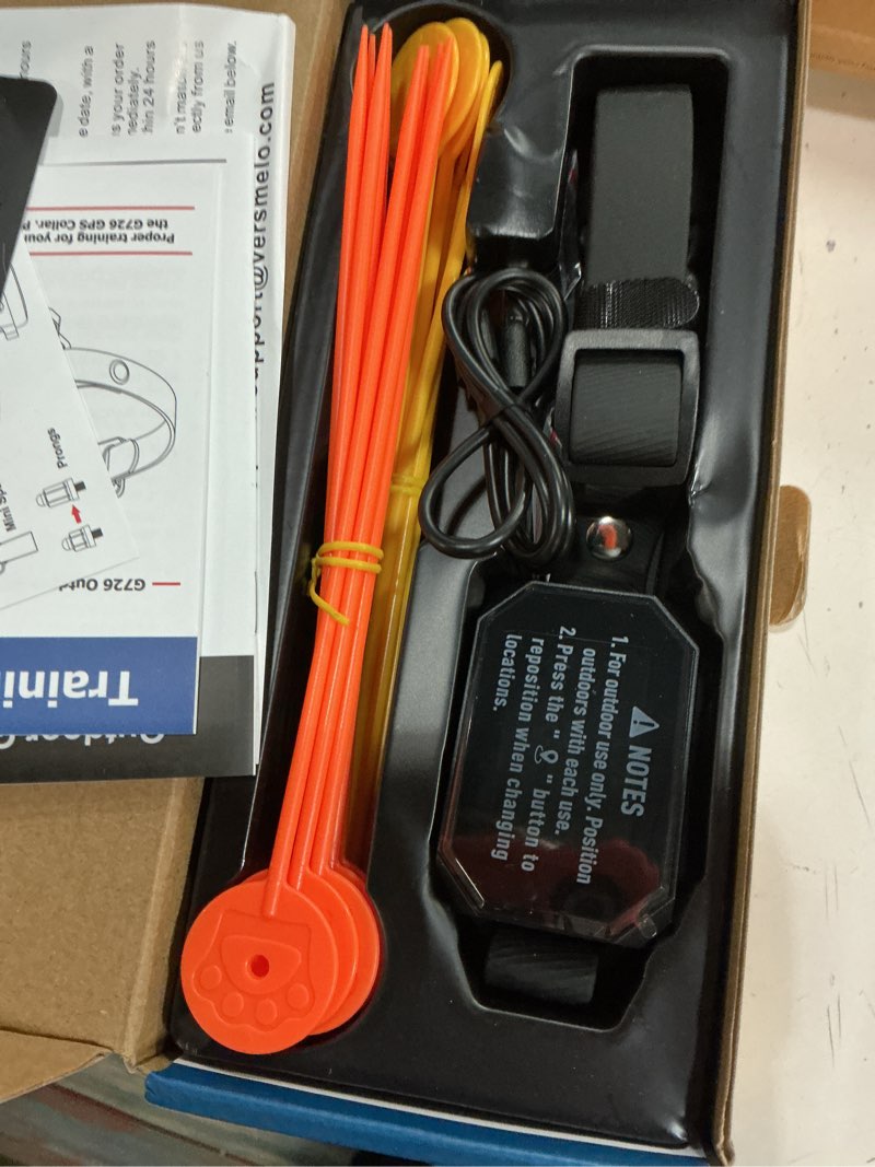 Condition photo showing New/Like New for gps wireless dog fence, electric fence for dogs, perimeter collar fence system, radius 33-1999 yards, ipx7 waterproof, beep vibration shock correction, for pets over 18 lbs for dogs over 18lbs