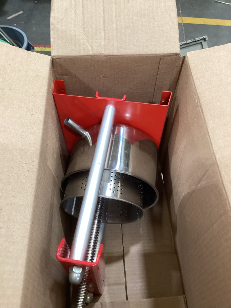 Condition photo showing As Is for 2l manual juice press, herb fruit cheese press, food grade stainless steel juicer presser for fruit cider wine olive oil