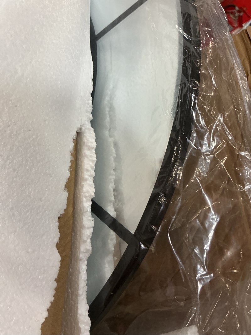 Condition photo showing Good Condition for Wall Mirror,Full Length Floor, Window Pane for Living Room Decor, Decorative Wall Art, Large Wall for Bedroom, Hallway, Living Room Arch-56"X22" Black 56"L x 22"W