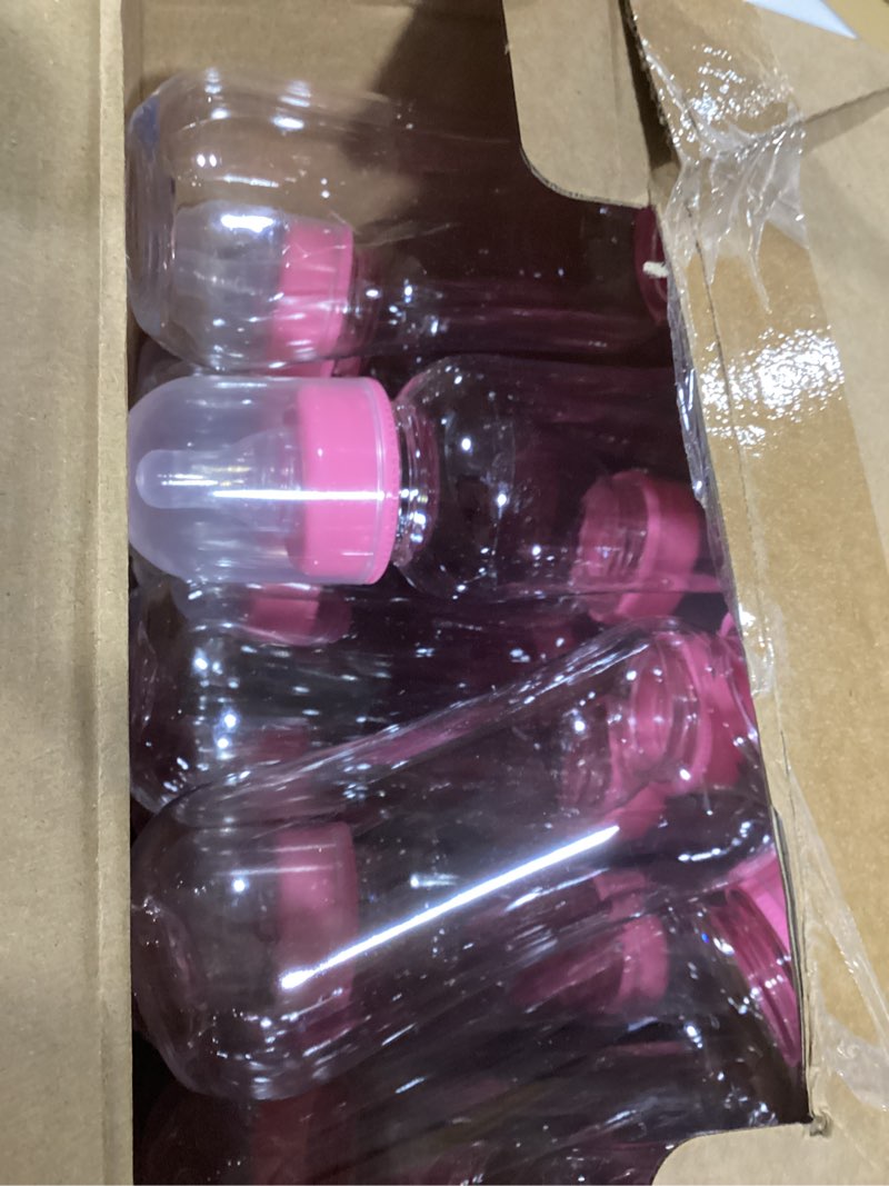 Condition photo showing Good Condition for norme 24 pcs 9.5 oz plastic bottles chug shower game party favors for shower decorations gender reveal gifts (pink) 24 pink