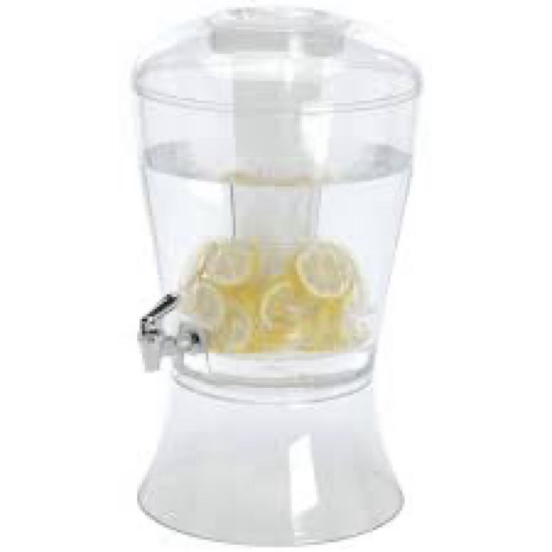 Creatively Designed Proucts 3 Gallon Clear Acrylic Beverage Dispenser with Ice Core