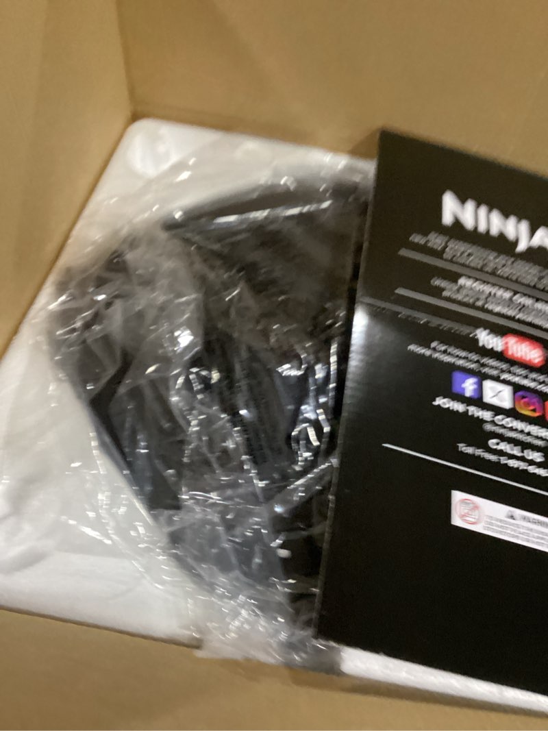 Condition photo showing As Is for Ninja Crispi 4-in-1 Glass Air Fryer | 450°F | Non-Toxic | 4QT & 6-Cup Glass Containers w/Lids | Microwave, Freezer, Dishwasher Safe | Max Crisp, Air Fry, Bake, Recrisp | Green | FN101SG Sage 4 QT