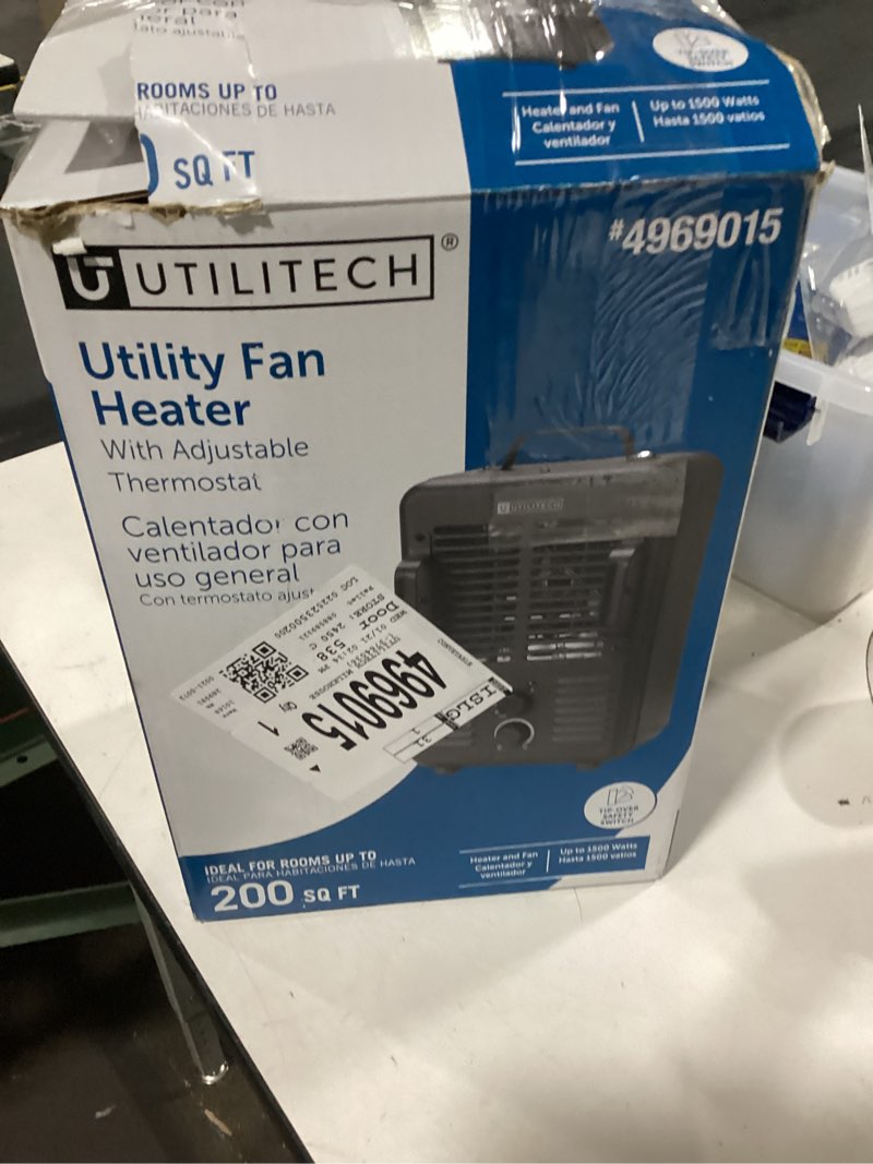 Condition photo showing Good Condition for  Utilitech 1500 -Watt Utility Fan Utility Indoor Electric Space Heater with Thermostat
