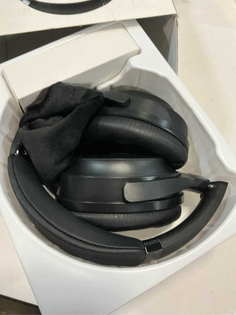 Condition photo showing Good Condition for bluetooth headphones, premium active noise cancelling wireless headphones over ear, 50h playtime, hi-res audio, deep bass, memory foam ear cups for travel, home office