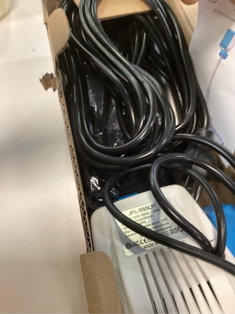 Condition photo showing Good Condition for 3-in-1 submersible pump rgb pond filter kits, 2026 upgraded pond filter fountain with 7 colorful lights, pond fountain pump with 3 spray modes, 660gph submersible water pump for pond, fish tank