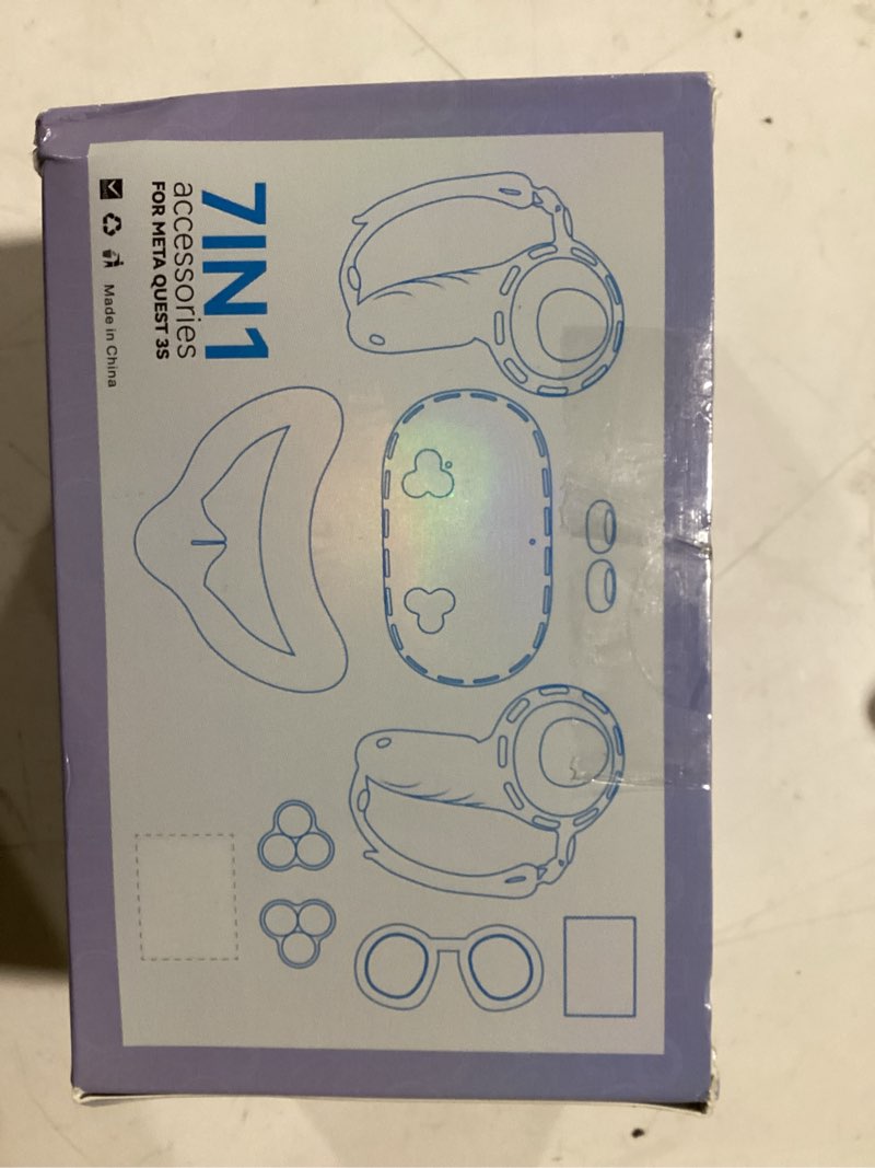 Silicone Cover Set Compatible with Meta/Oculus Quest 3s Accessories, Silicone Face Cover, Controller