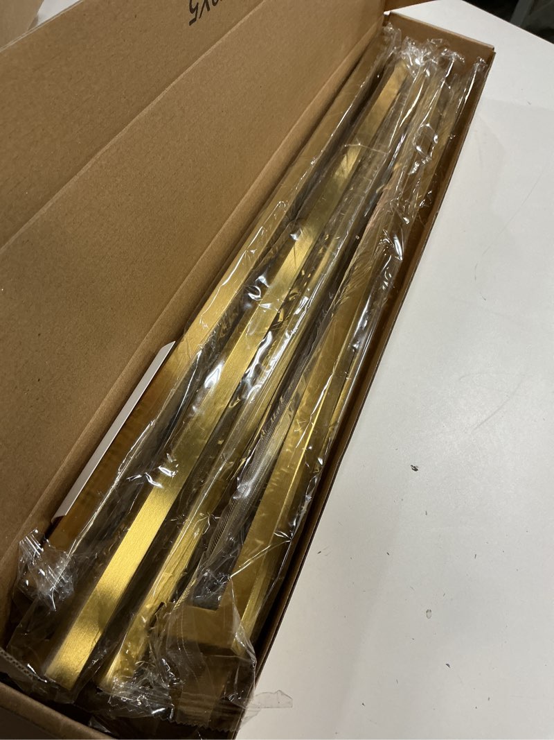 Condition photo showing New/Like New for goldenwarm 18in Cabinet Pulls Kitchen Cabinet Hardware - LSJ12GD458 Cabinet Door Hardware Pull Handles for Dresser Drawers Gold Drawer Pulls 5 Pack 5 18in hole centers