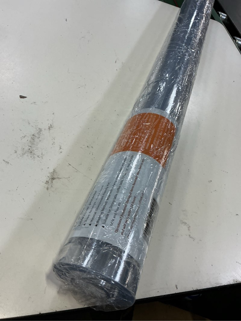 Condition photo showing New/Like New for warmstar clear table protector 2mm thick, 42 x 84 inch clear table cover protector, plastic table cover, clear desk mat desk pad, desk protector mat for coffee table, writing desk, dining room 42" x 84"