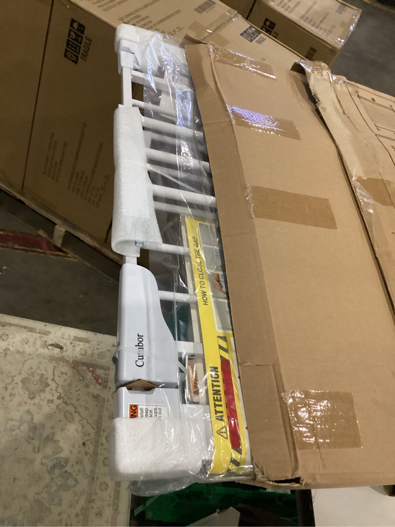 Condition photo showing Good Condition for cumbor 2 pack 29.7-40.6"(extensions included) baby gate for stairs, mom's choice awards winner-auto close dog gate for doorways, pressure mounted pet gate indoor, wide safety child gate for dog,white white 29.7-40.6"w x 30.5"h (2 pack )