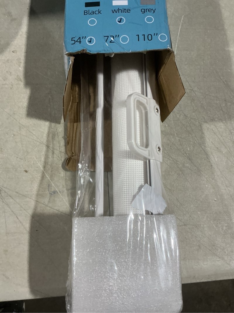 Condition photo showing Good Condition for probebi retractable dog gate for the house extends to 54" wide 34" tall, gates for baby indoor, stair gate for outdoor, staris, hallways, doorways, deck, porch, need drilling