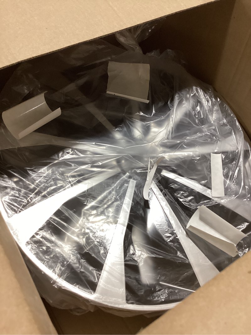 Condition photo showing Good Condition for dreamizer hubcaps wheel covers replacement universal 15 inch hub caps silver black wheel rim cover hubcaps set of 4 compatible with toyota volkswagen vw chevy chevrolet honda mazda dodge ford suv tt-silver black 15''