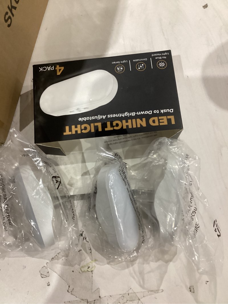 Condition photo showing Good Condition for doresshop rgb night lights plug into wall, 4 pack dusk to dawn color changing night light night light for bedroom, kids room multicolor 4 packs