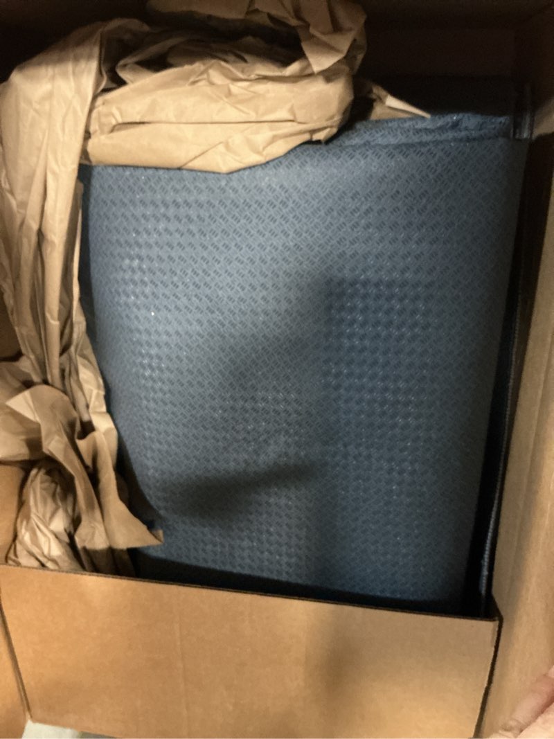 Condition photo showing As Is for Area Rug Non Slip Machine Washable Ultra Soft Living Room/Bedroom/Kitchen/Outdoor/Classroom Black Grey, 9'×12' Dark Grey 9' x 12' (Rectangular)