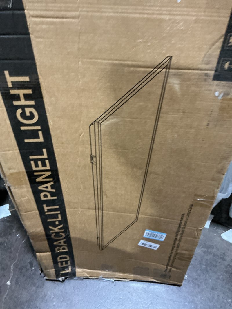 Condition photo showing Good Condition for 2x4 LED Flat Panel Light, Drop Ceiling Troffer Fixture, 30W-72W Selectable, 5CCT (3500K-6500K), 0-10V Dimmable Back-Lit, Anti-Glare, Slim 1.38”, DLC & ETL Listed, Up to 9000LM – 4 Pack 2x4FT-4pack