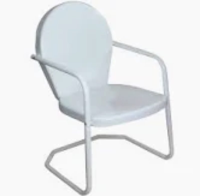 34 inc outdoor retro tulip armchair