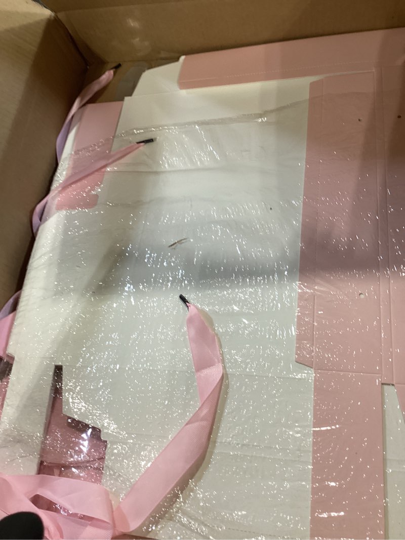 Condition photo showing Good Condition for large gift box with big bow lid - set of 5 (pink)