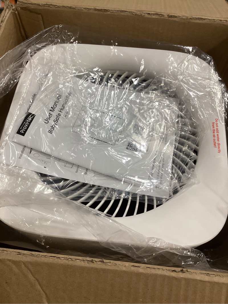 Condition photo showing New/Like New for Pro Baby Evaporative Humidifier for Bedroom, MistFree & No White Dust, BPA-Free and 16dB Quiet Sleep for kids, 3 Age-Modes, Auto Control, Tap Water Safe, 4L Easy Clean Tank for Nursery